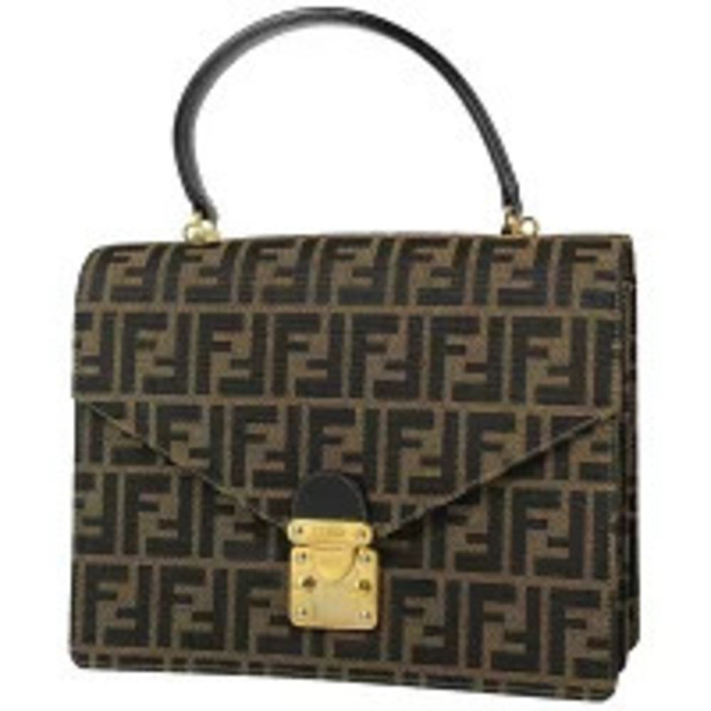 Fendi Zucca handbag canvas brown